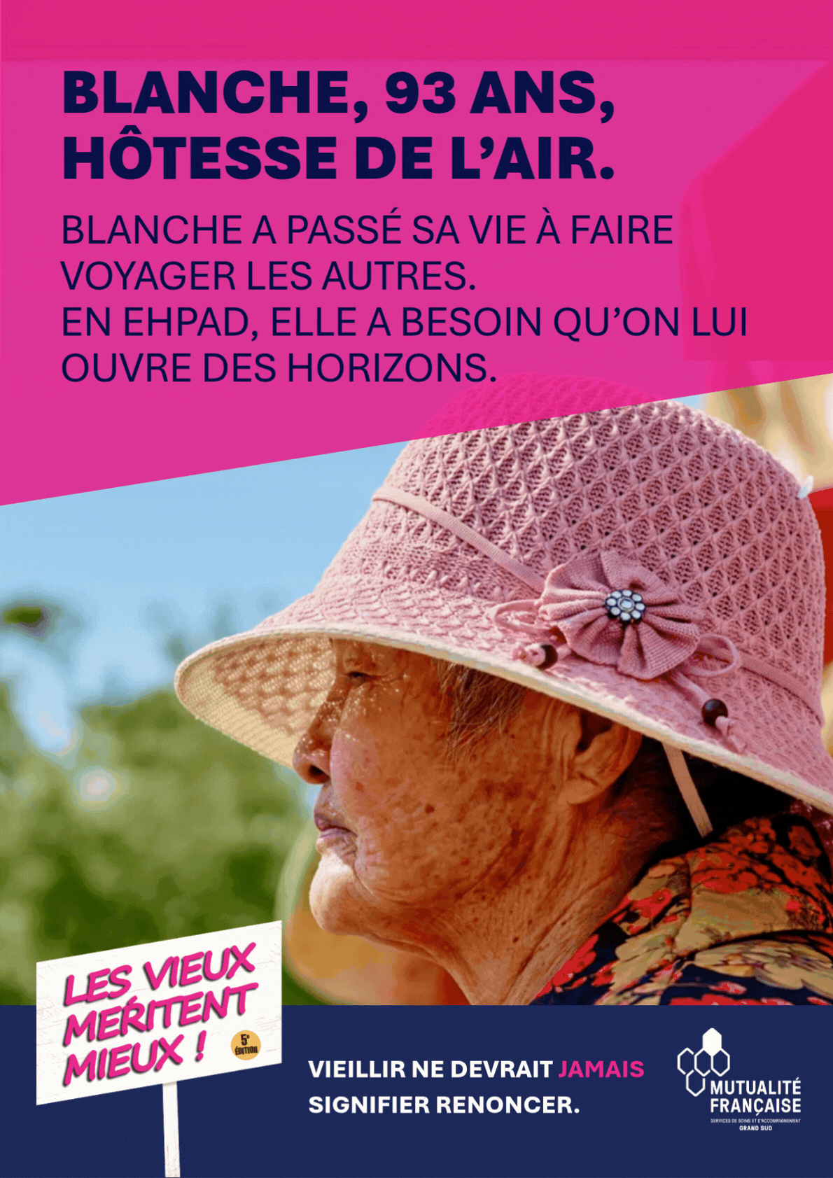 Blanche, 93 ans, hôtesse de l’air : elle a passé sa vie à faire voyager les autres et rêve toujours de nouveaux horizons.