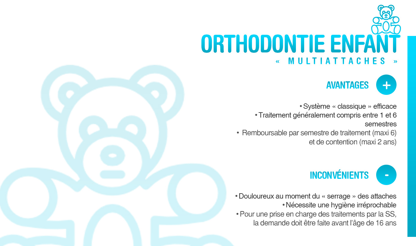 les centres dentaires mutualistes orthodontie enfant multi attache