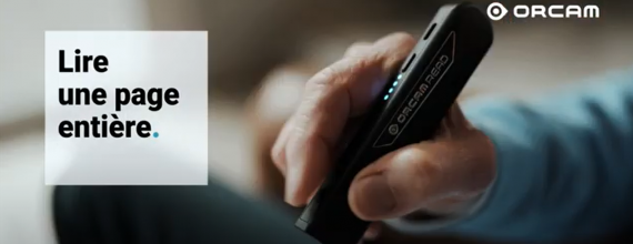 Orcam Read une technologie disponible dans nos magasins EcouterVoir